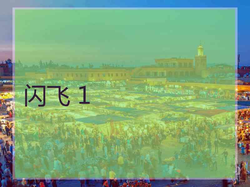 闪飞 1 闪飞 1