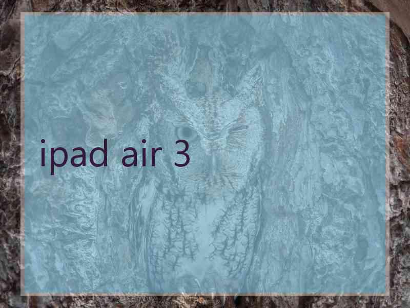 ipad air 3 ipad air 3