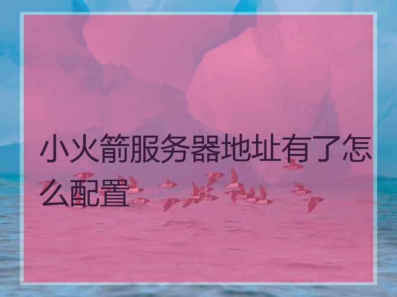 小火箭服务器地址有了怎么配置
