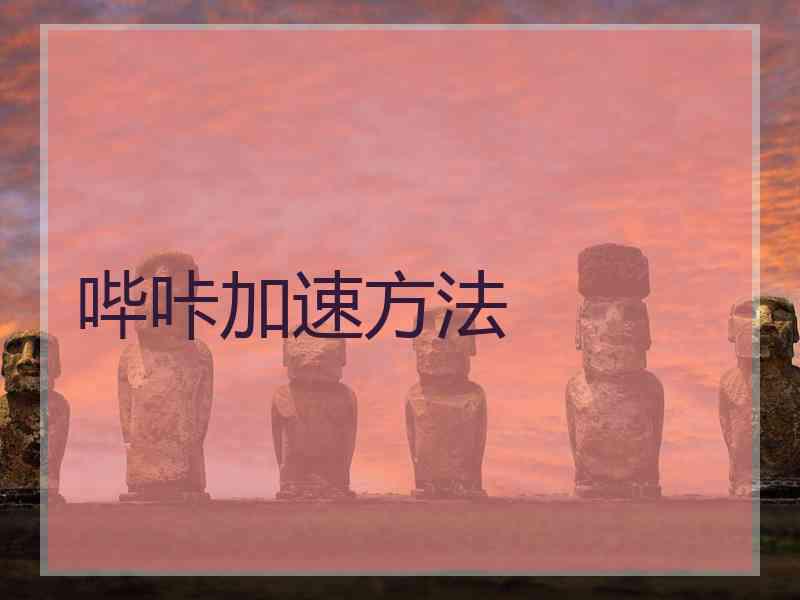 哔咔加速方法