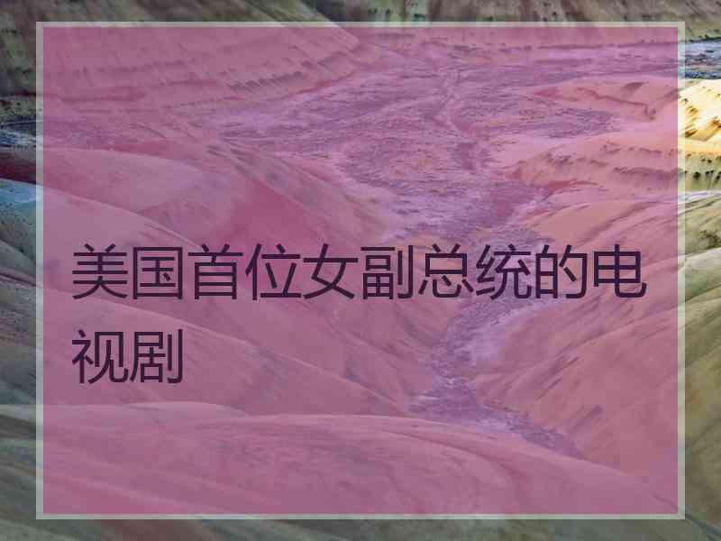 美国首位女副总统的电视剧