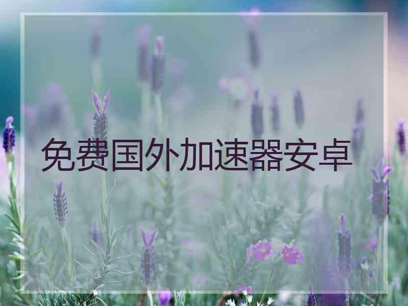 免费国外加速器安卓