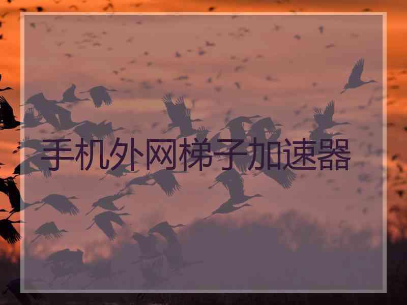 手机外网梯子加速器