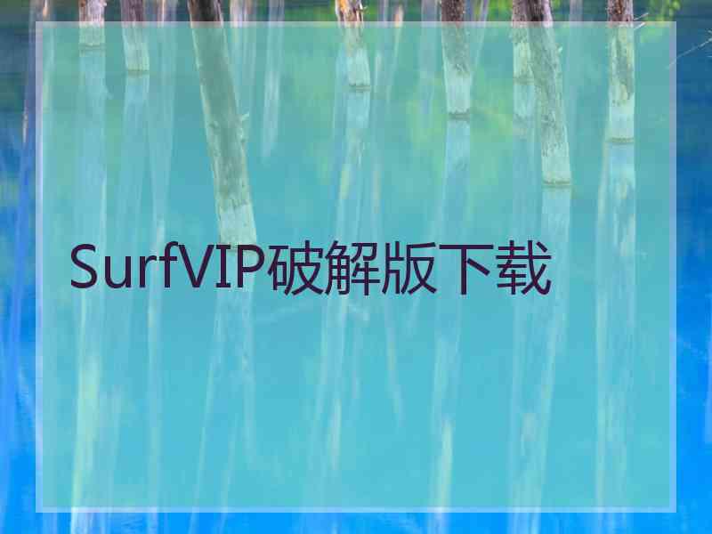SurfVIP破解版下载