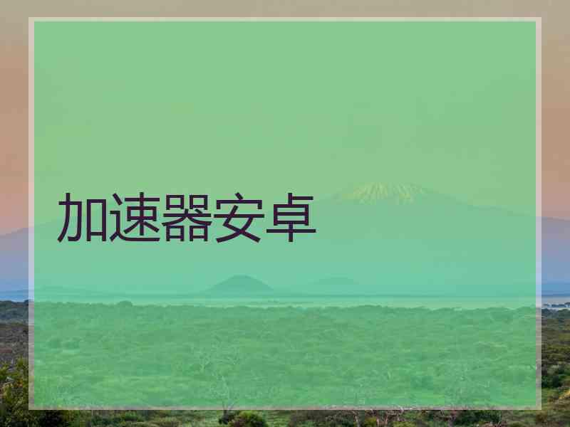 加速器安卓