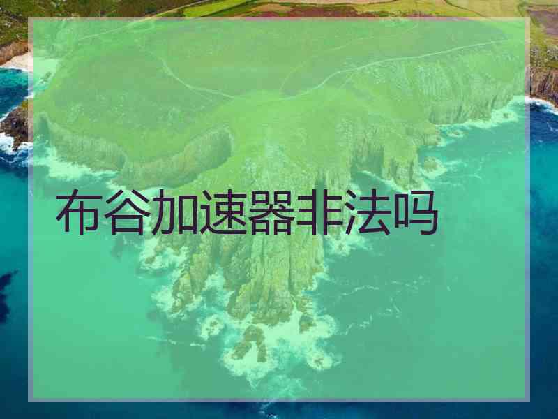 布谷加速器非法吗