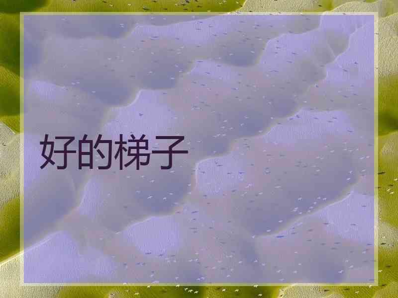 好的梯子