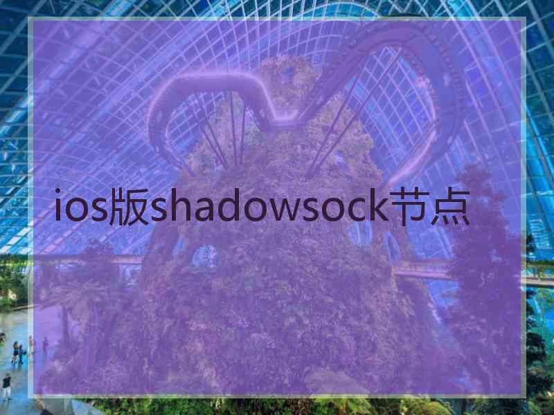 ios版shadowsock节点