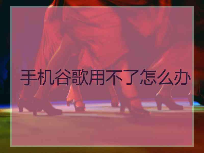 手机谷歌用不了怎么办