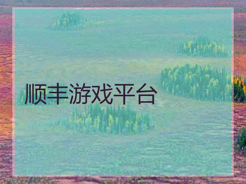 顺丰游戏平台