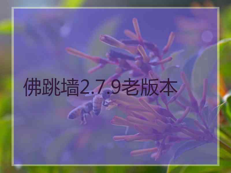 佛跳墙2.7.9老版本