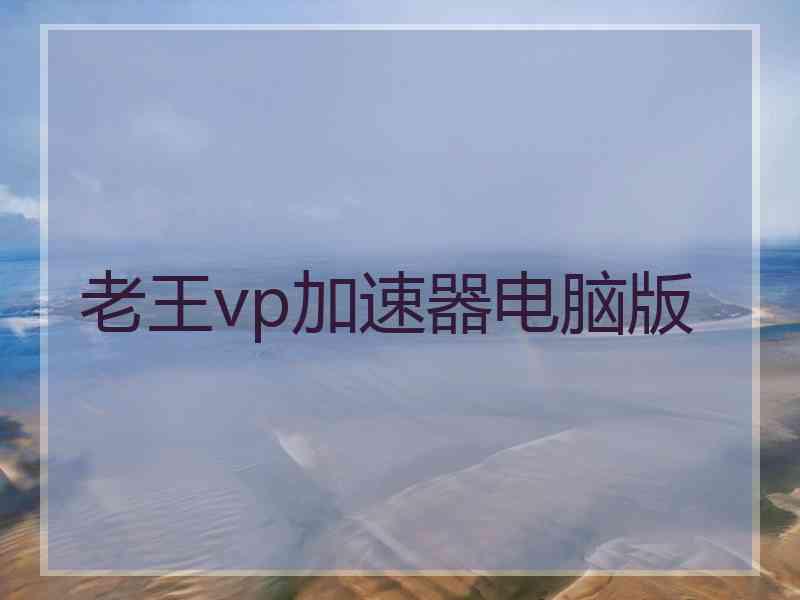 老王vp加速器电脑版
