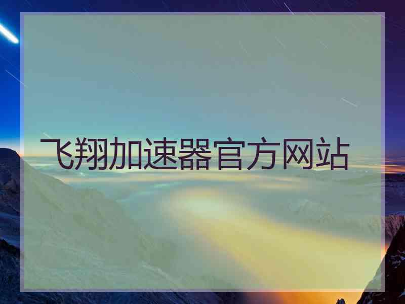 飞翔加速器官方网站