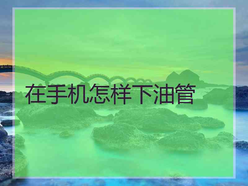 在手机怎样下油管