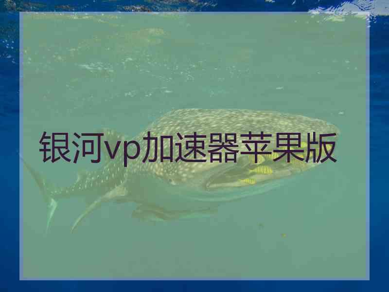 银河vp加速器苹果版