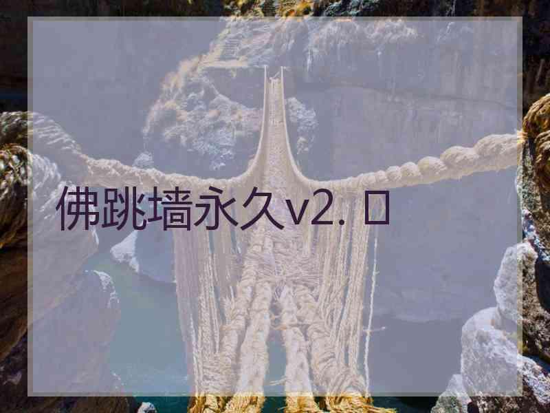 佛跳墙永久v2. 	