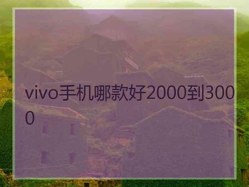 vivo手机哪款好2000到3000