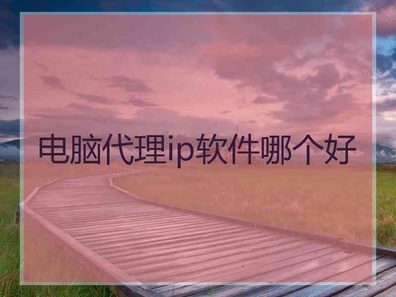 电脑代理ip软件哪个好