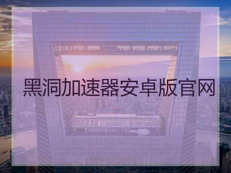 黑洞加速器安卓版官网