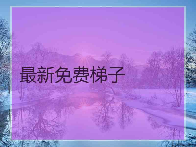 最新免费梯子