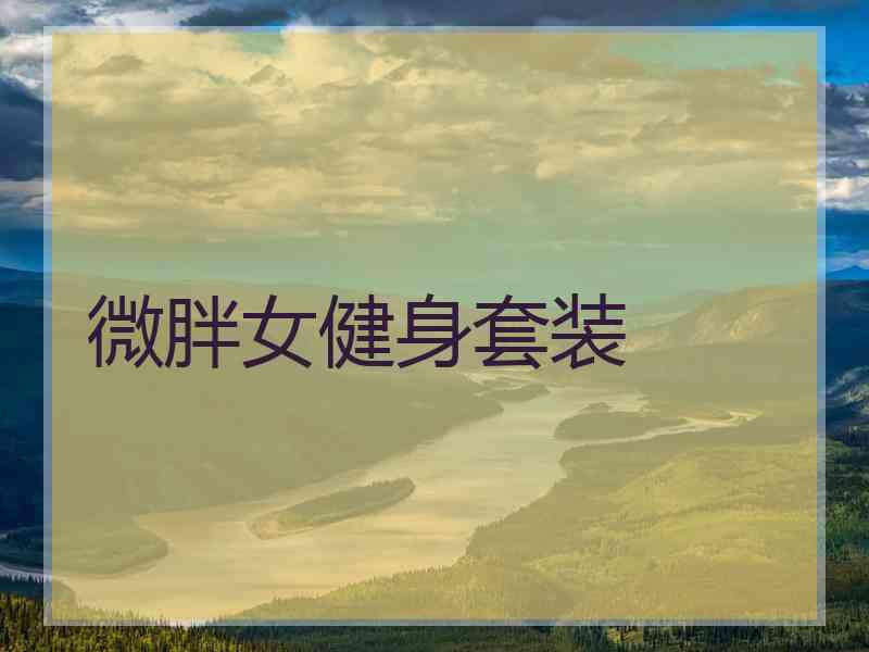 微胖女健身套装