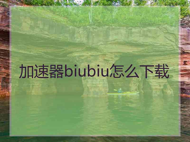 加速器biubiu怎么下载