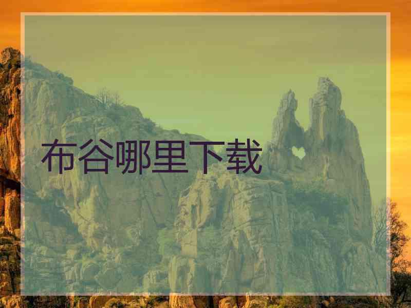 布谷哪里下载