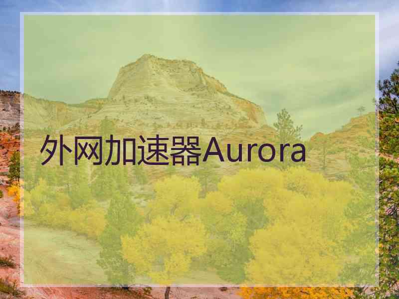 外网加速器Aurora