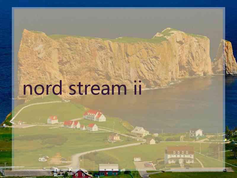 nord stream ii
