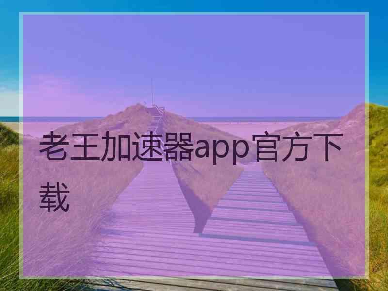 老王加速器app官方下载