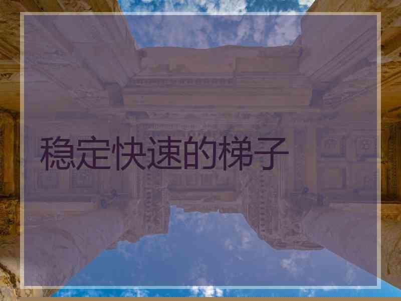 稳定快速的梯子