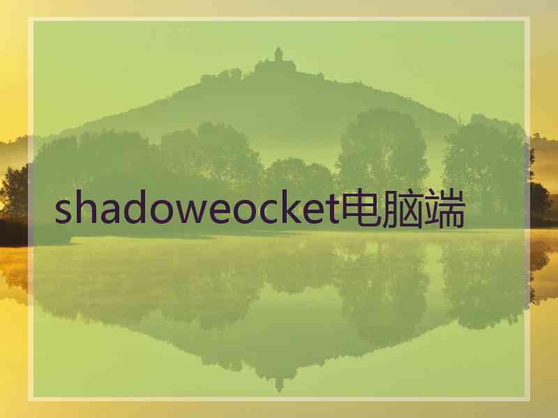 shadoweocket电脑端
