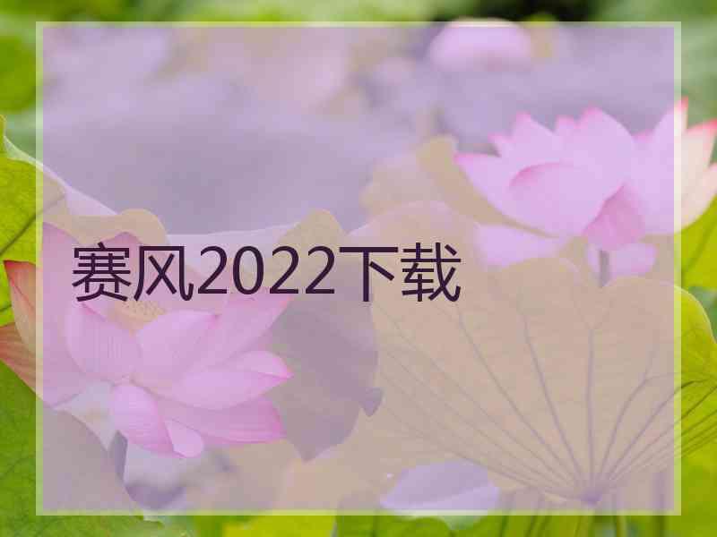 赛风2022下载