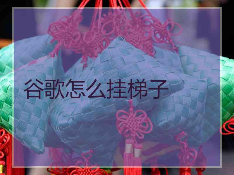 谷歌怎么挂梯子