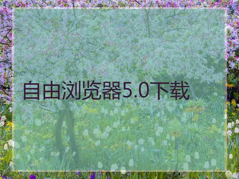 自由浏览器5.0下载