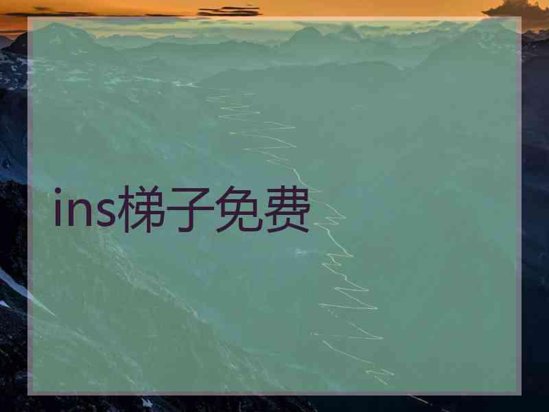 ins梯子免费