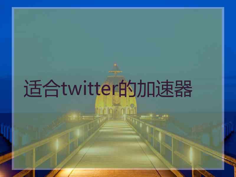 适合twitter的加速器