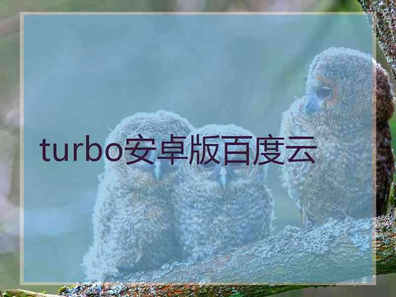 turbo安卓版百度云