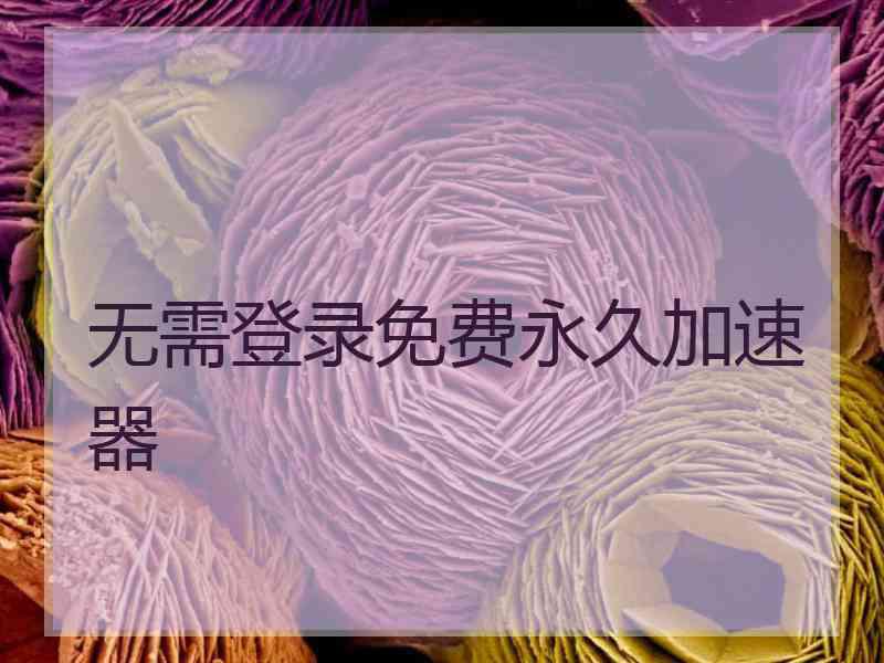 无需登录免费永久加速器