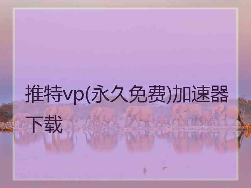 推特vp(永久免费)加速器下载