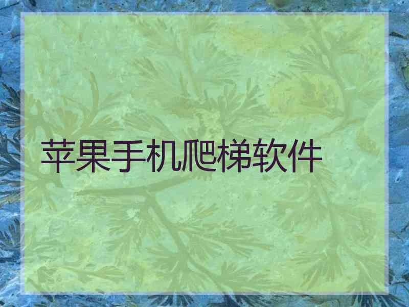 苹果手机爬梯软件