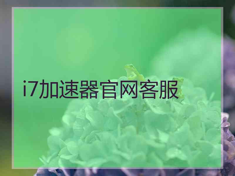 i7加速器官网客服