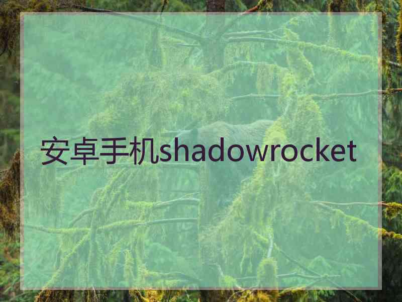 安卓手机shadowrocket