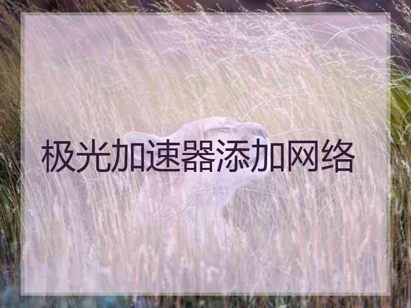 极光加速器添加网络