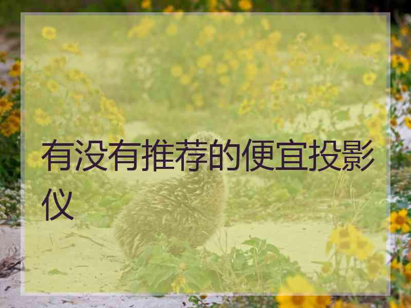 有没有推荐的便宜投影仪