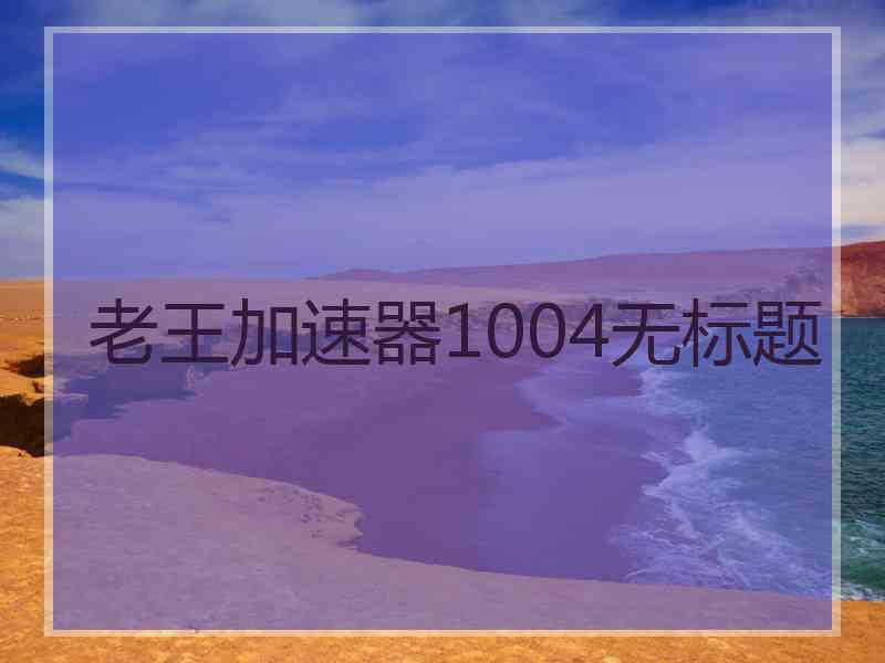 老王加速器1004无标题