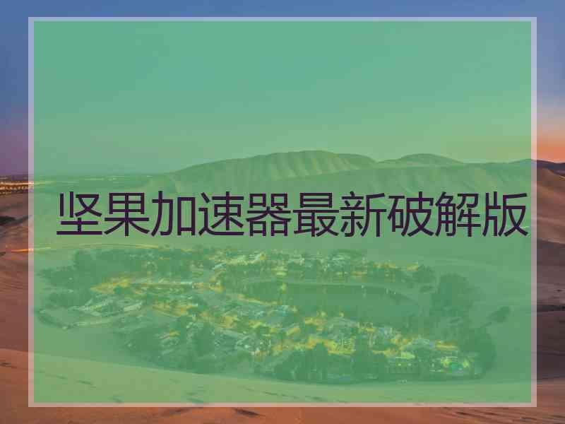 坚果加速器最新破解版