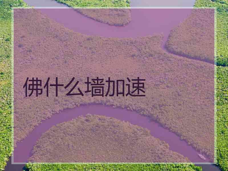 佛什么墙加速