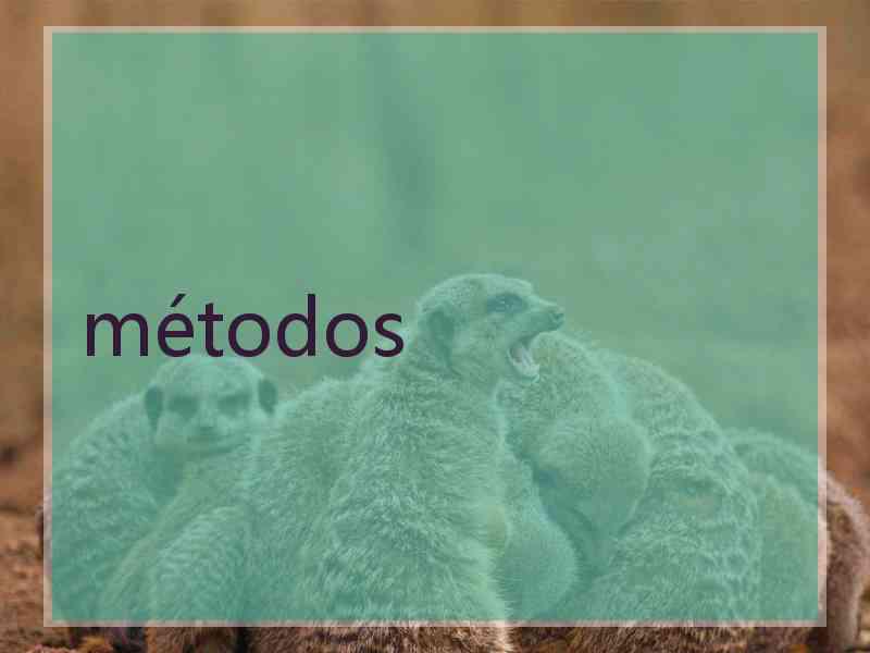 métodos