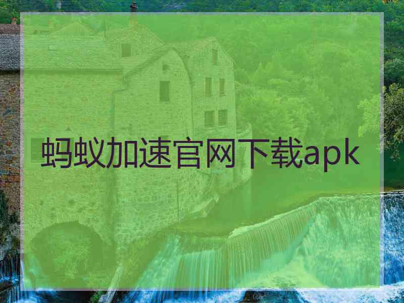 蚂蚁加速官网下载apk